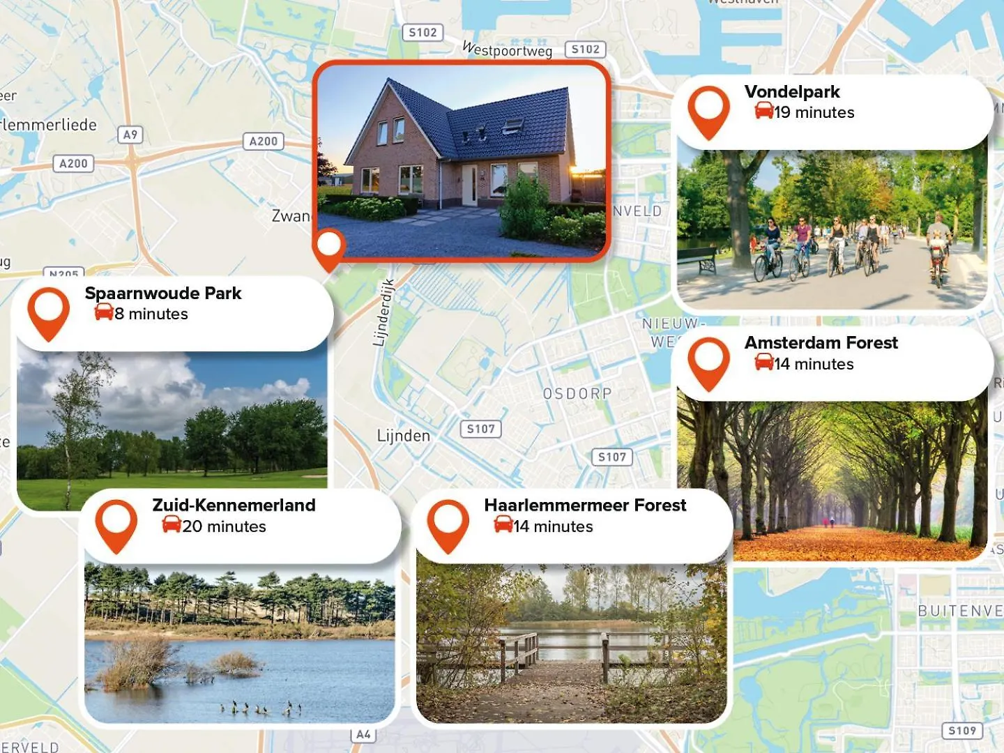 Amsterdam Group Stay - 26 Beds - Jacuzzi & Sauna Zwanenburg Vila