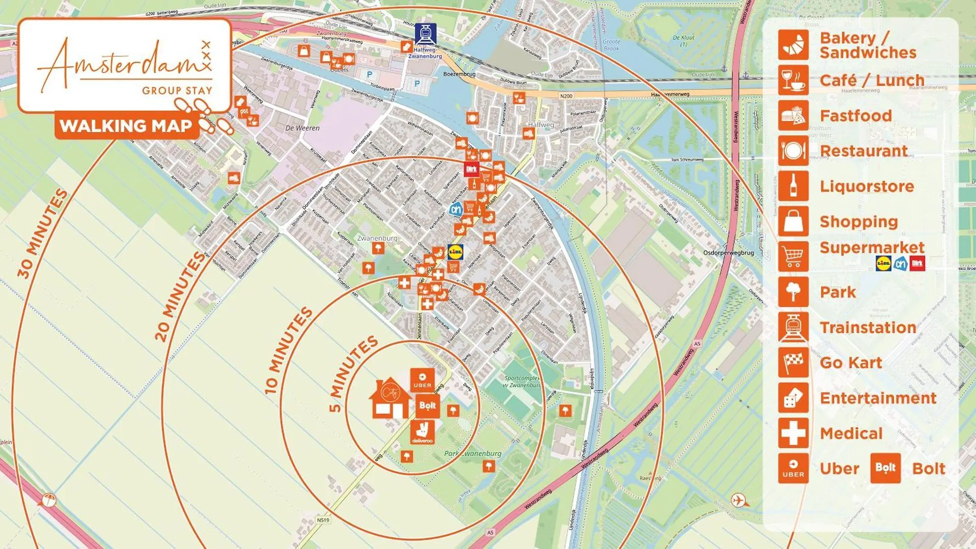 Amsterdam Group Stay - 26 Beds - Jacuzzi & Sauna Zwanenburg