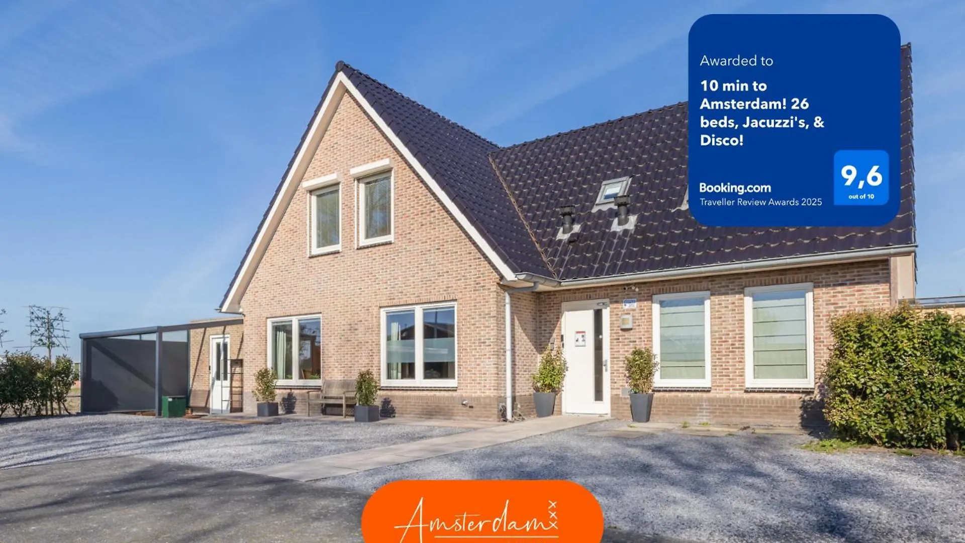 Amsterdam Group Stay - 26 Beds - Jacuzzi & Sauna Zwanenburg